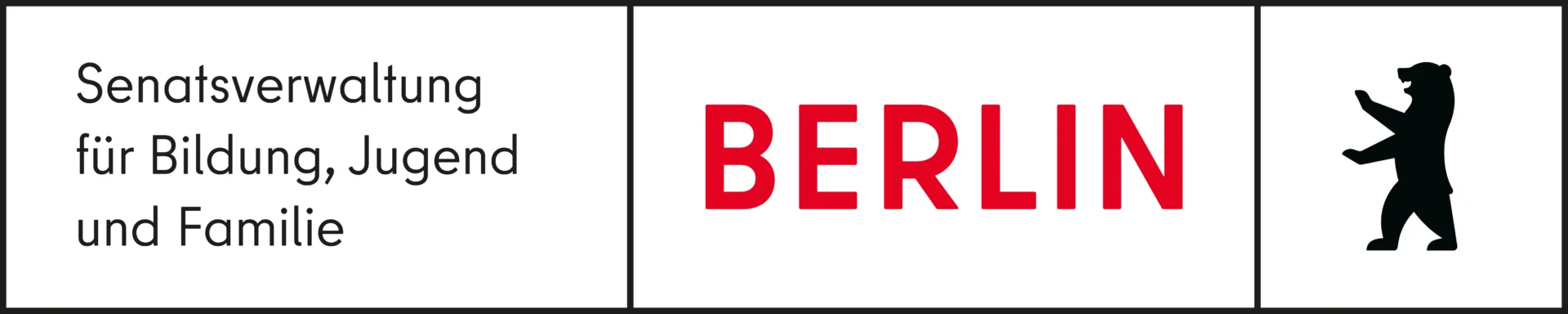 Logo der Senatsverwaltung mit Berliner Bär