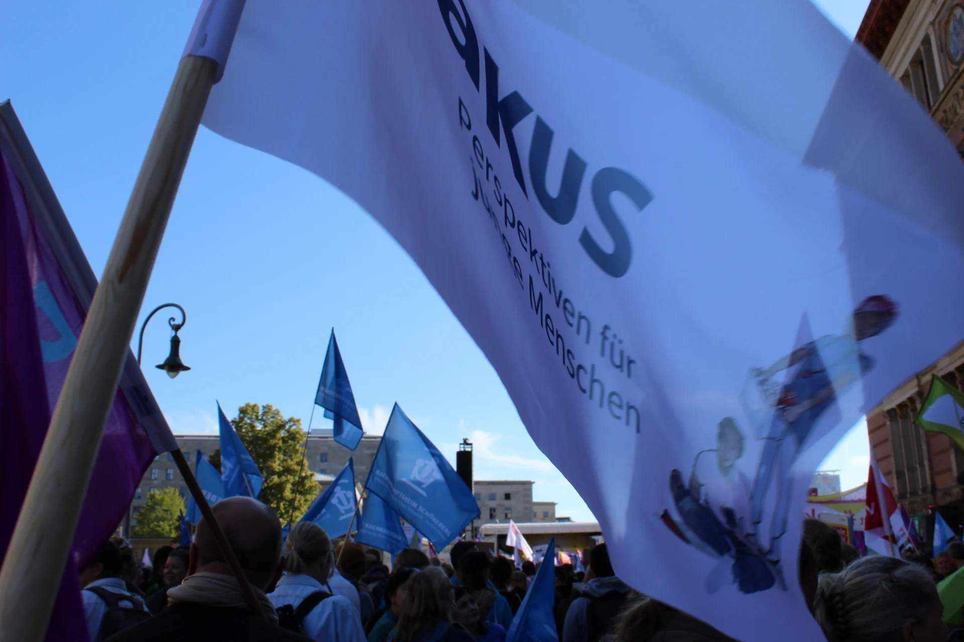 Kundgebung vor dem Abgeordnetenhaus
