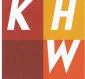 Das Logo zeigt die Initialien K H und W auf rotem und gelbem Grund