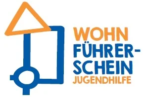 Logo des Wohnführerscheins in orange und blau