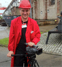 Foto unseres Teammitglieds Rudi bei einer Fahrradaktion